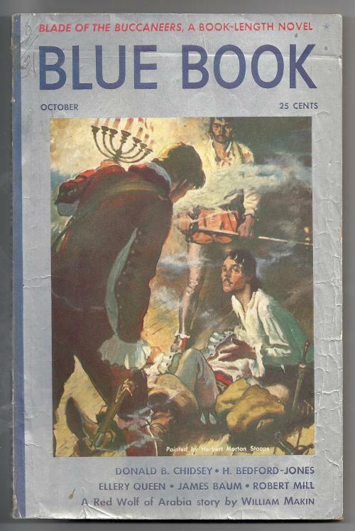 Blue Book October 1939 Mind over Matter by Ellery Queen; H. Bedford Jones