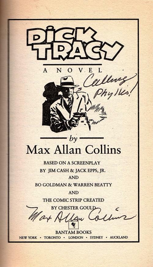 Dick Tracy by Max Allan Collins (First Printing) Signed