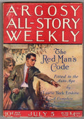 Argosy July 5 1924 Paul Stahr Cvr; Ralph Milne Farley; Laurie York Erksine