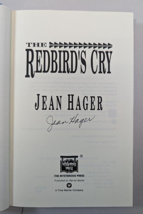 The Redbird's Cry by Jean Hager (First Editon) Signed