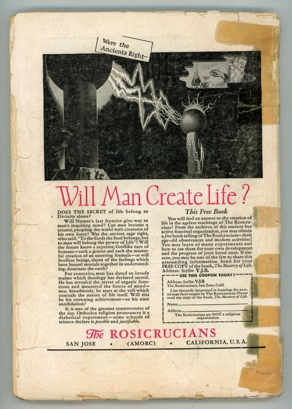 Amazing Stories" April 1951 Bizarre Cvr Gladiator with a ray Gun, Asimov