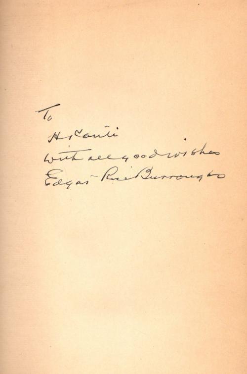 The Oakdale Affair and The Rider by Edgar Rice Burroughs (First) Signed