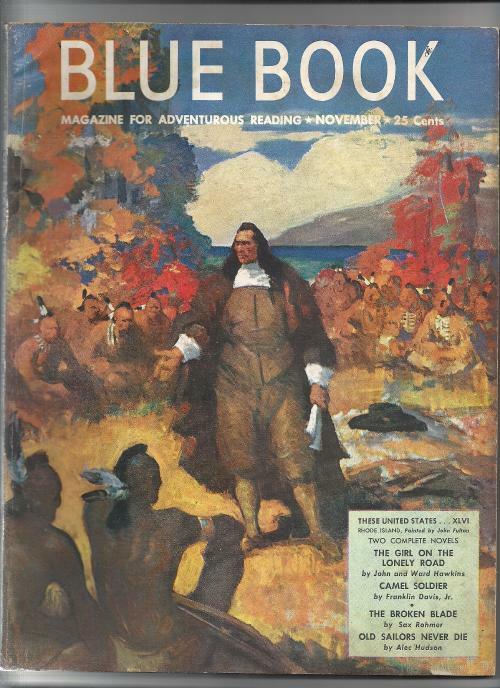 Blue Book Nov 1950 Fulton Cvr; Davis, Jr.; Rohmer; Sheldon
