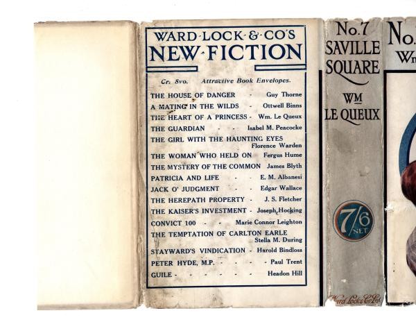 No. 7 Saville Square by Wm. LeQueux (First Edition) Hubin Listed, File Copy