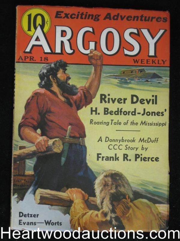 Argosy Apr 18, 1936 Gillian Hazeltine Story, HB Jones Cvr Story - Ultra High Gra