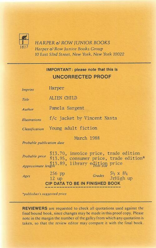 Alien Child by Pamela Sargent