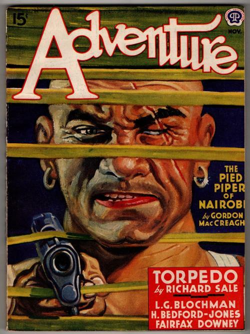 Adventure Nov 1941 A. R. Tilburne Cvr; Richard Sale; L. G. Blochman;