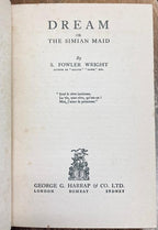 Dream, or the Simian Maid by S. Fowler Wright (First Edition, 1931)