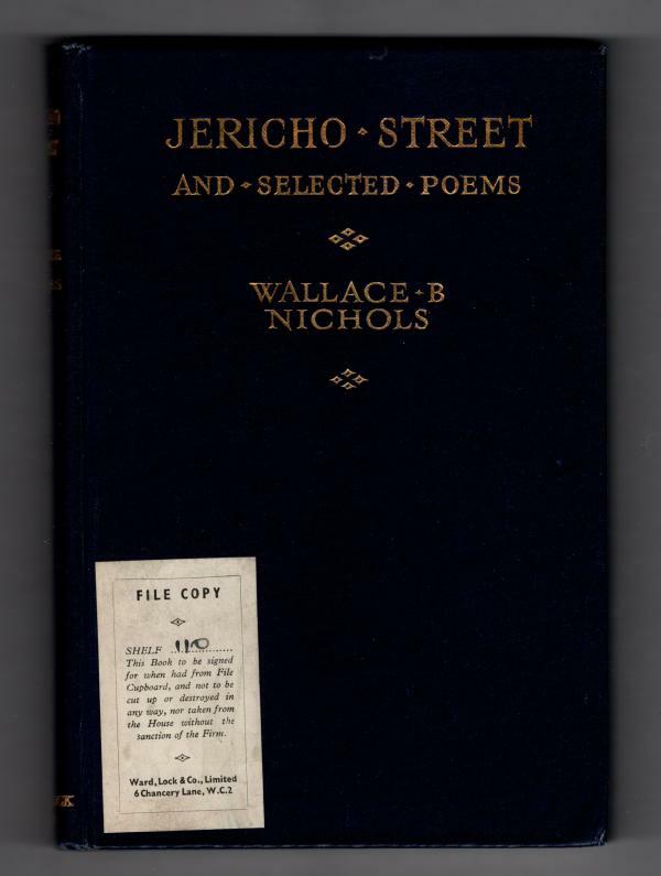 Jericho Street and Selected Poems by Wallace B. Nichols (File Copy)