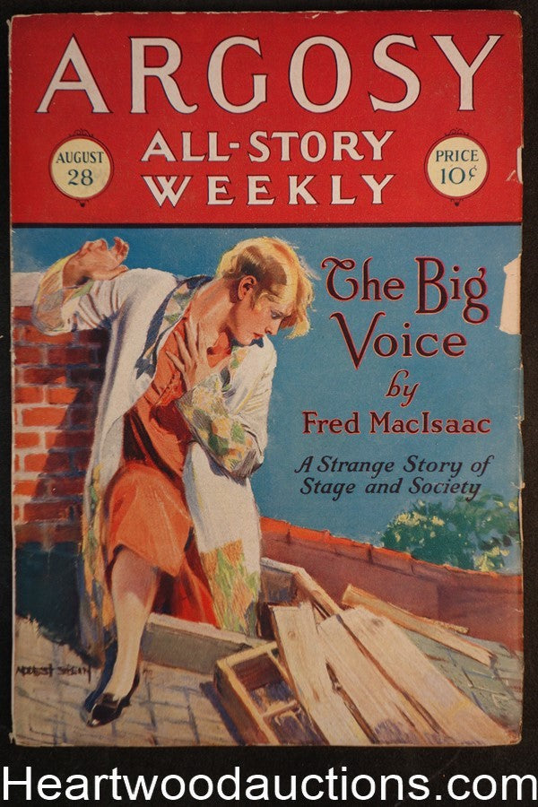 Argosy Aug 28, 1926 William Macleod Raine; Fred MacIssac; Modest Stein cvr