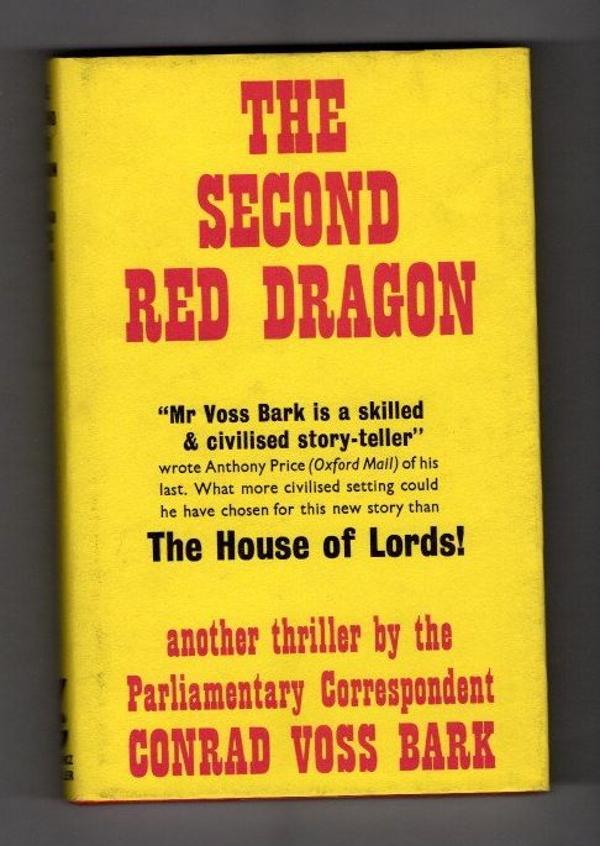 The Second Red Dragon by Conrad Voss Bark Publisher's File Copy