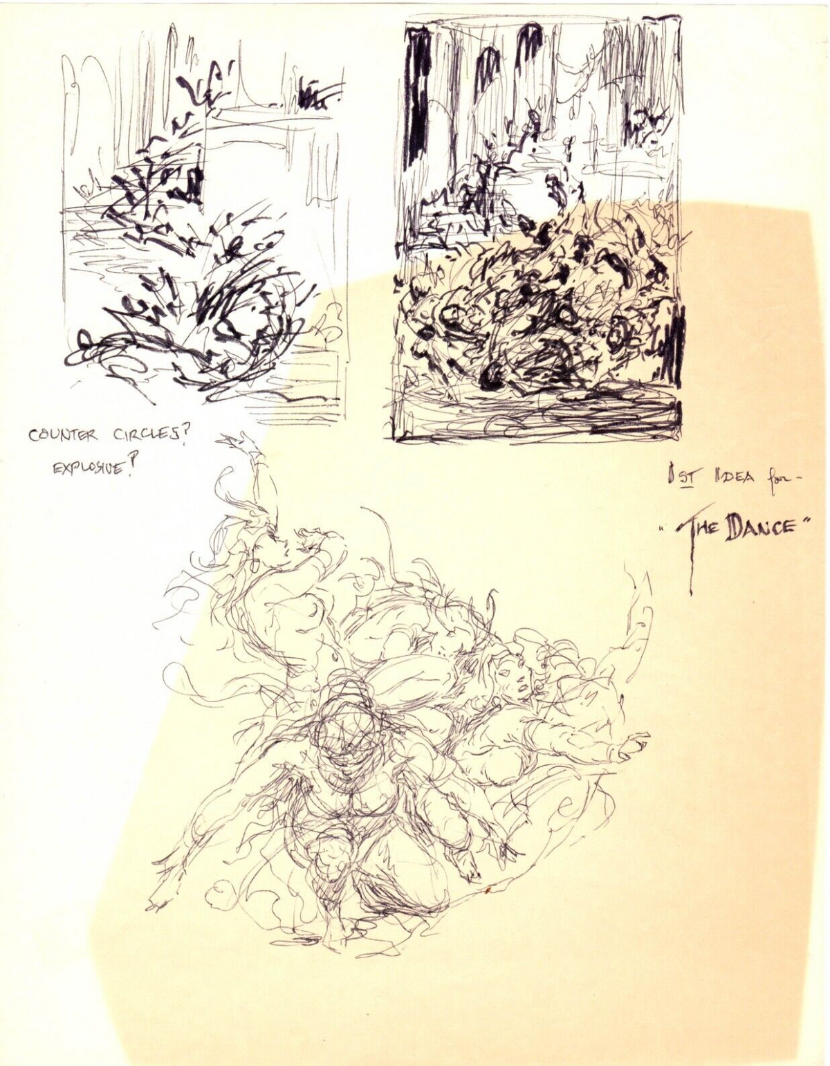 Roy G. Krenkel Original Art - (The First Idea for the Dance)