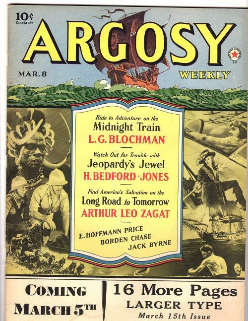 Argosy Mar 8 1941 Arthur Leo Zagat Sci-Fi