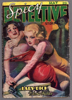 Spicy Detective May 1937 Ward Cvr Female catfight Cvr, Wandrei - Pulp