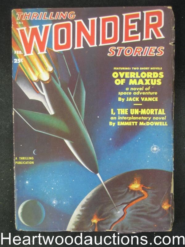 Thrilling Wonder Feb 1951  Jack Vance, Fredric Brown - High Grade