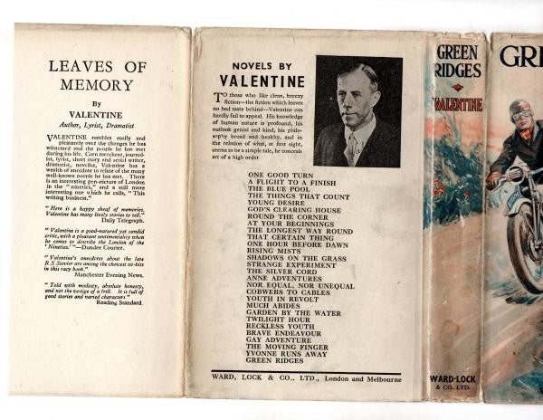 Green Ridges by Valentine (First Edition) Ward Lock File Copy