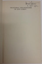 The Scandal and Credulities of John Aubrey by John Collier (1st UK) Signed St...