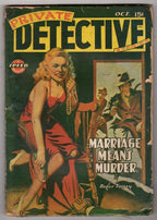 Private Detective" October 1943 H.J. Ward Cvr, Roger Torrey - Pulp
