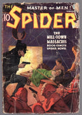 The Spider February 1937 John Howitt Bondage Cover, Frank Gruber - Pulp