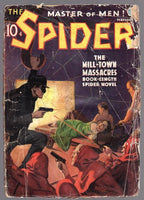 The Spider February 1937 John Howitt Bondage Cover, Frank Gruber - Pulp