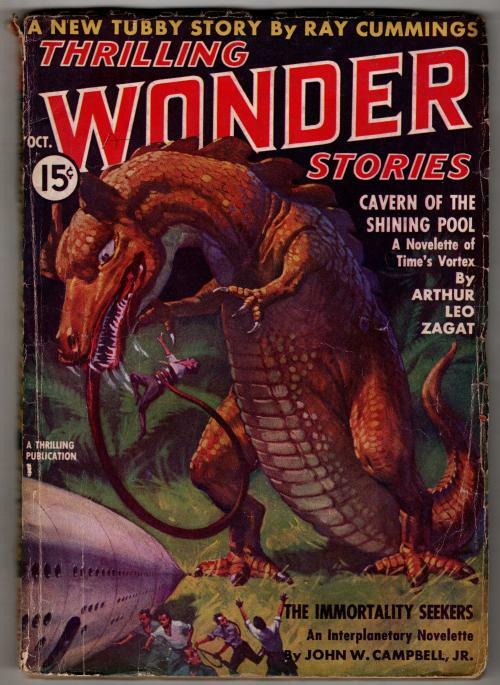 Thrilling Wonder Oct 1937 Cummings; Arthur Leo Zagat; Eando Binder; Ed Hamilton