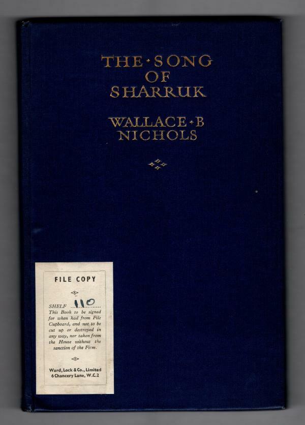 The Song of Sharruk by Wallace B. Nichols (Second Edition, Revised)