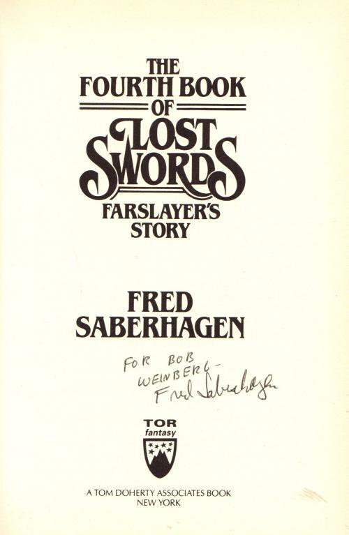 Book of the Lost Swords Series (Complete 8 Volume Set, First) Signed