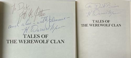 Tales of the Werewolf Clan (2 Volume Set) by M. W. Munn & J. K. Potter Signed