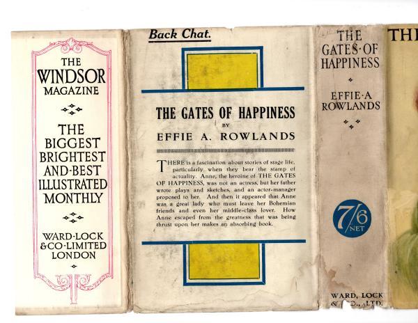 The Gates of Happiness by Effie A. Rowlands (Rare DJ) Publisher's Copy