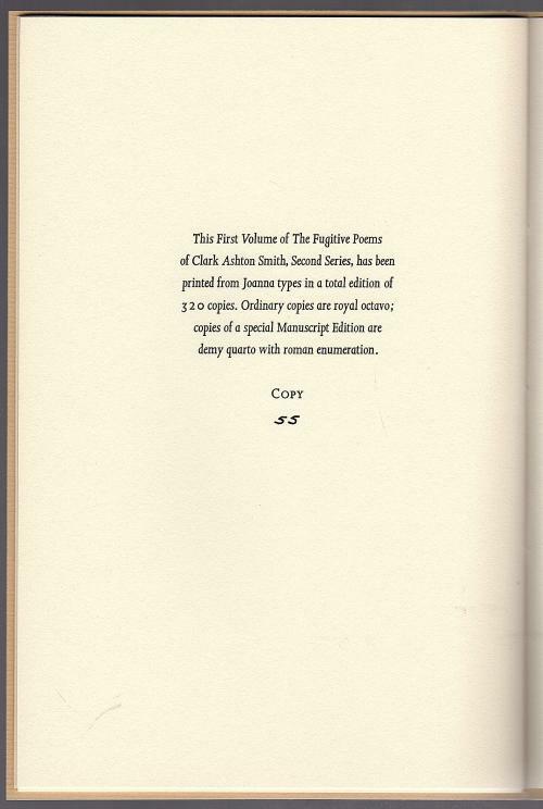 The Titans in Tartarus by Clark Ashton Smith (Limited Edition)