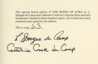 The Bones of Zora by L. Sprague de Camp Signed, Limited Signed