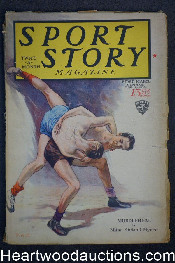 Sport Story Magazine Feb 8, 1928 Basketball Cvr, Kingsley Moses