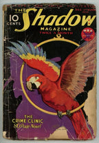 The Shadow  Dec 01, 1933  Bright parrott cover; "The Crime Clinic"