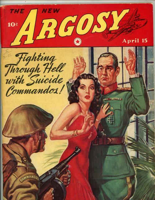 Argosy Apr 15 1942 Tommy Gun GGA Cover Luke Short