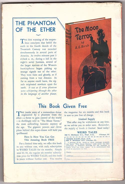 Weird Tales May 1933 Classic J. Allen St. John Cvr; Jack Williamson - Pulp