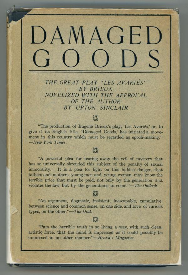 Damaged Goods by Upton Sinclair 1st w/1st state DJ