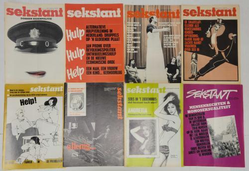 Lot of 18 Sekstant Dutch Magazines 1970's