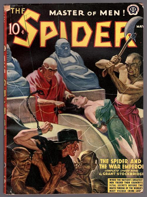 The Spider May 1940 Rafael DeSoto GGA Bondage Torture Cvr - Trimmed
