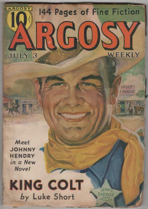 Argosy Jul 03 1937 Emmett Watson Cvr; Cornell Woolrich; Luke Short; George Ch...