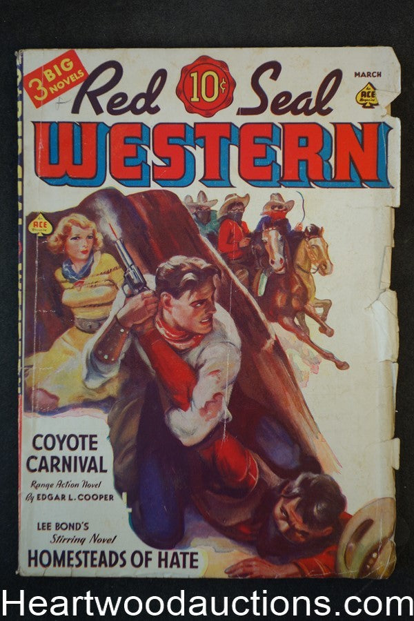 Red Seal Western Mar 1941 Wild Cvr, Edgar L. Cooper, Lee Bond