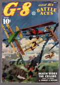 G 8 Battle Aces Nov 1936 Death Rides the Ceiling Robert J Hogan - Pulp
