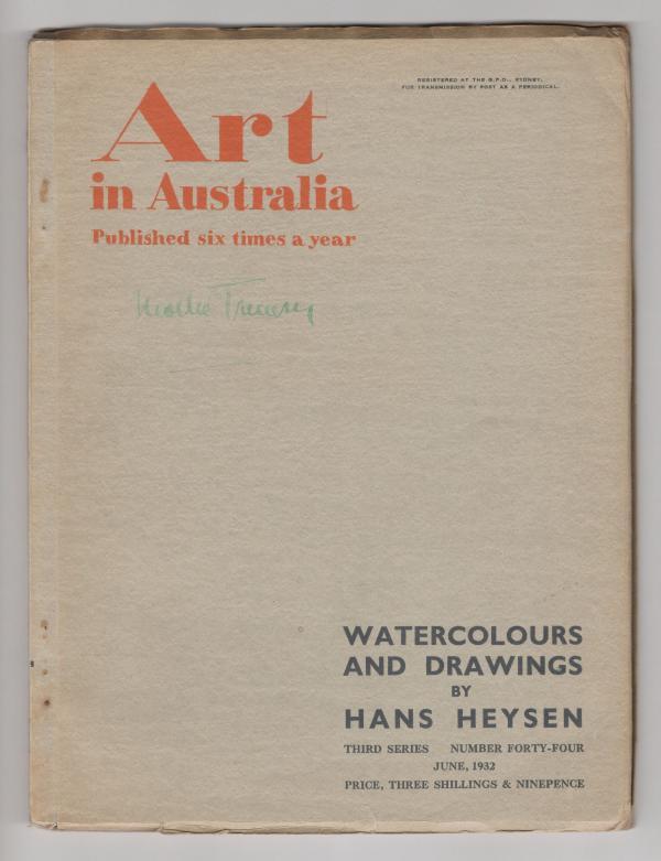 Art in Australia: Third Series, Number 44, June 1932 by