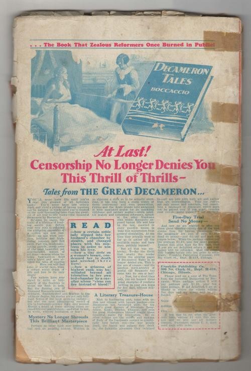 Weird Tales Jul 1930 C. C. Senf Cvr;