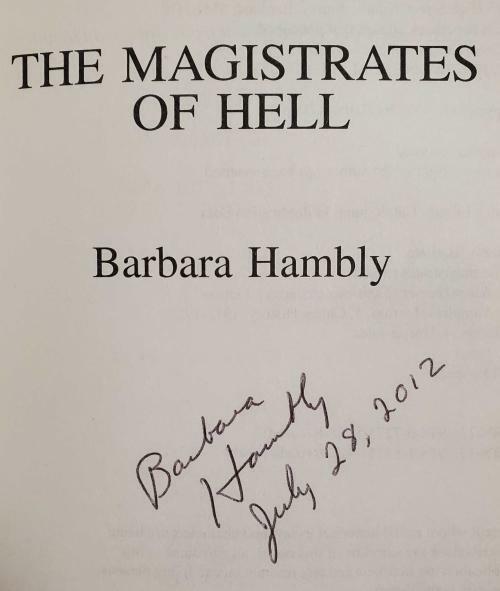 The Magistrates of Hell by Barbara Hambly (First Edition) Signed