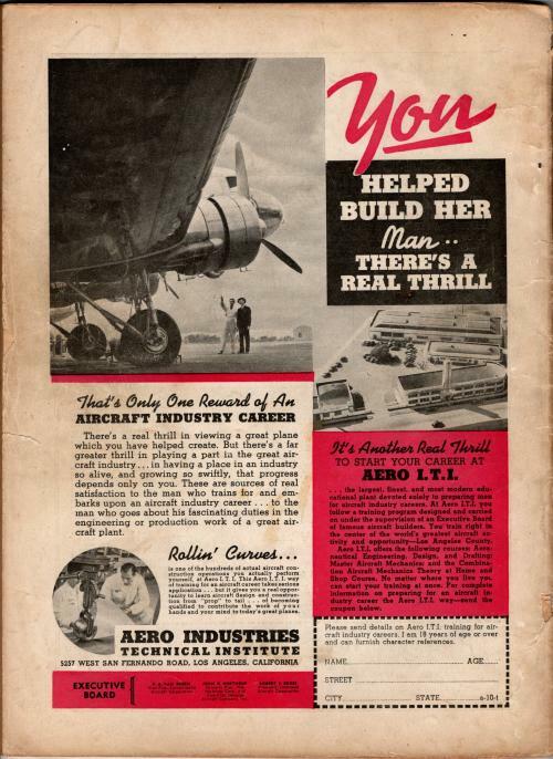 Air Trails Dec 1938 Pulp George L. Eaton