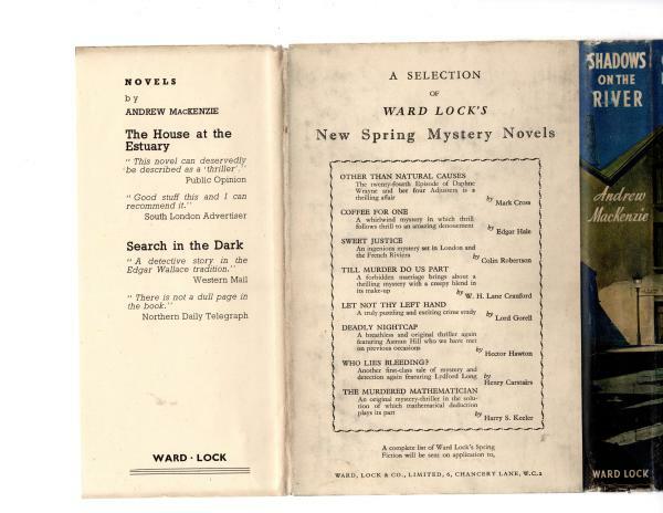 Shadows on the River by Andrew MacKenzie (First Edition) Hubin Listed