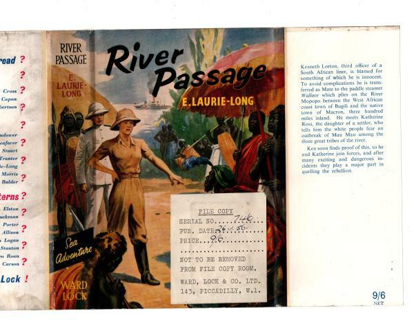 River Passage by E. Laurie Long (First Edition) Hubin Listed, Ward File Copy