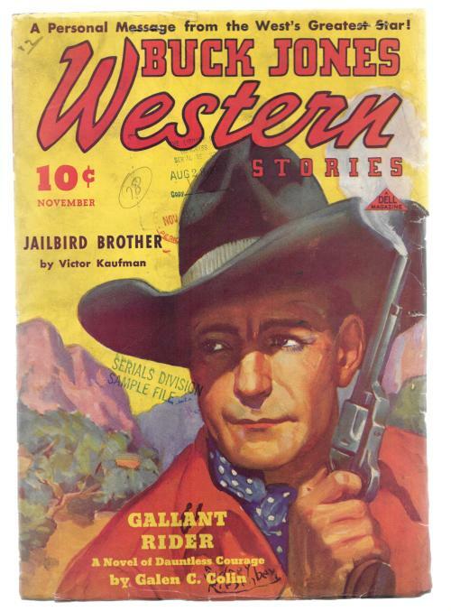 Buck Jones Western Nov 1936 First Issue Pulp Library of Congress Copy