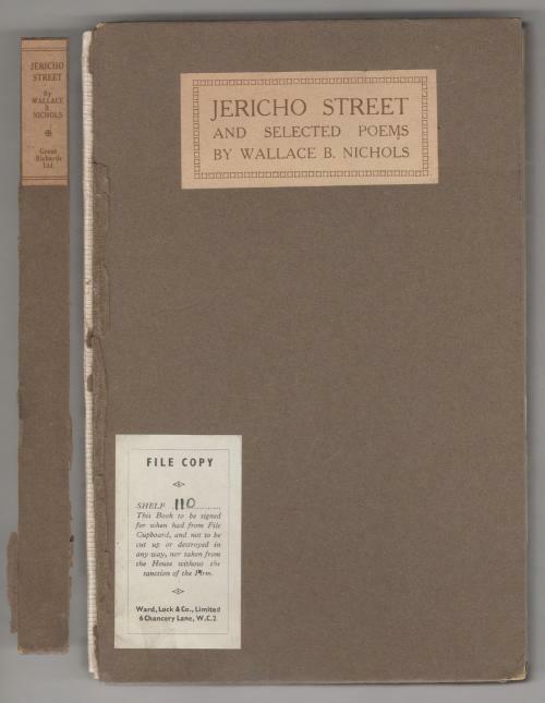 Jericho Street and Selected Poems by Wallace B. Nichols (First Edition) File ...