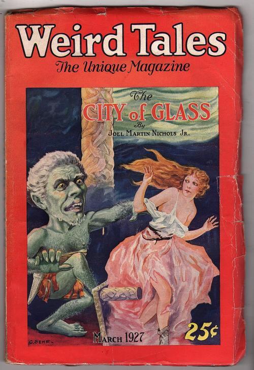 Weird Tales Mar 1927 HP Lovecraft "The White Ship" - Pulp